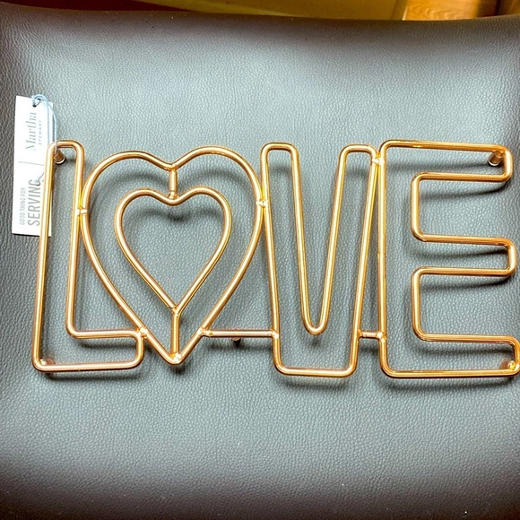 NWT! Martha Stewart Home “L❤️VE” Trivet - Picture 1 of 4